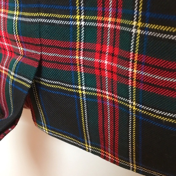 90s Black & Red Plaid Jumper Dress - Picture 3 of 4